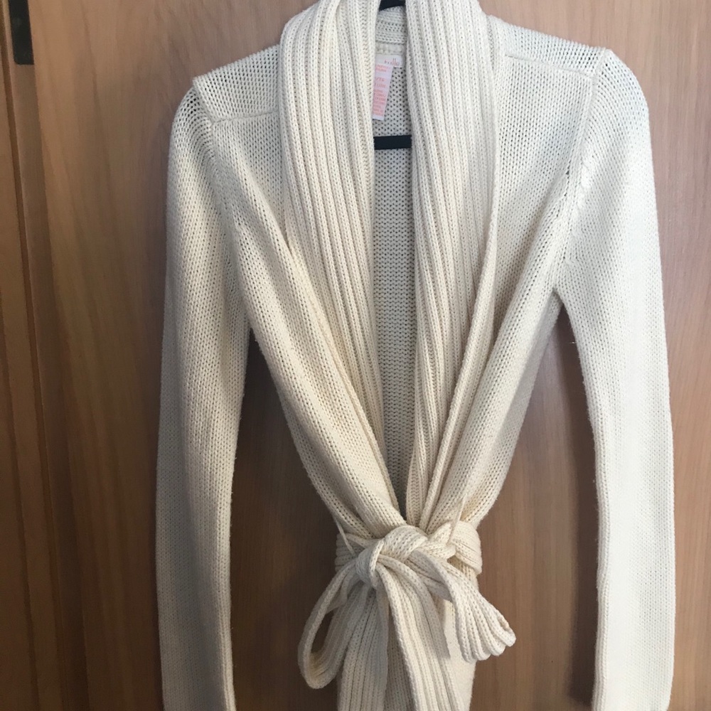 Tulle | Tie Waist Wrap Cardigan